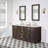 Foosland Chestnut 72" Carrara White Marble Countertop Bath Vanity with Faucet-101653295