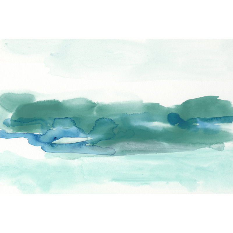 'Coast I' by June Erica Vess - Painting Print, 30cm H x 46cm W, Wrapped Canvas