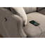 Espace de vie 2 places en crème, tissu imperméable, porto, mousse haute densité pour un repos confortable, revêtement en tissu, rembourrage