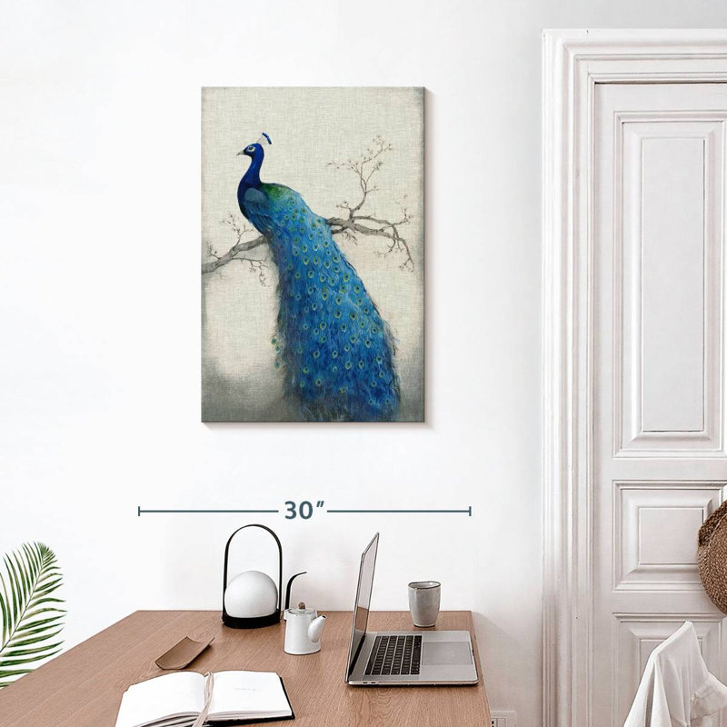 Brampt Peacock Blue II, 30" H x 20" W