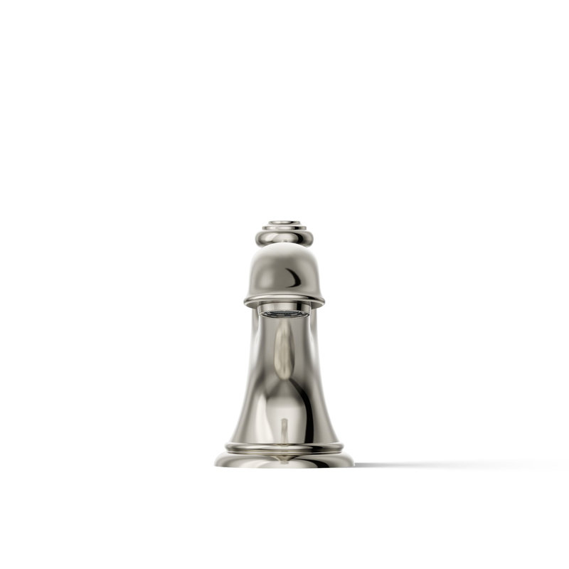 Artifacts Bathroom Sink Spout with Bell Design, Vibrant Polished Nickel