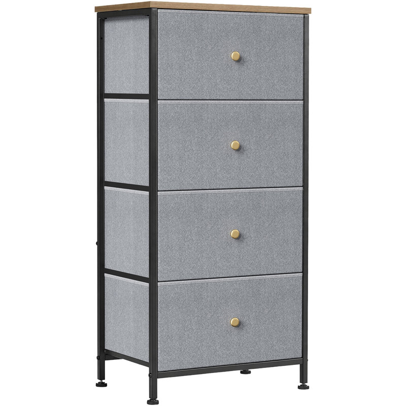 Commode de rangement 4 tiroirs Enegess, Blue