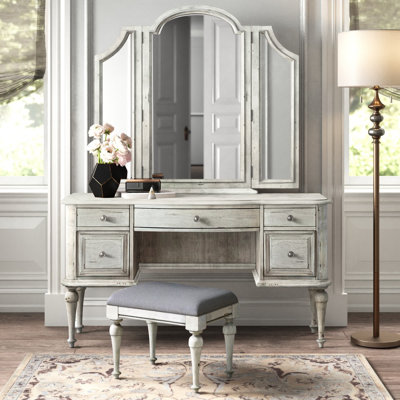 Coiffeuse avec miroir Aubreyella