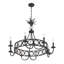 Lustre 8 lumières en tourmaline noire Hearst-1184445940