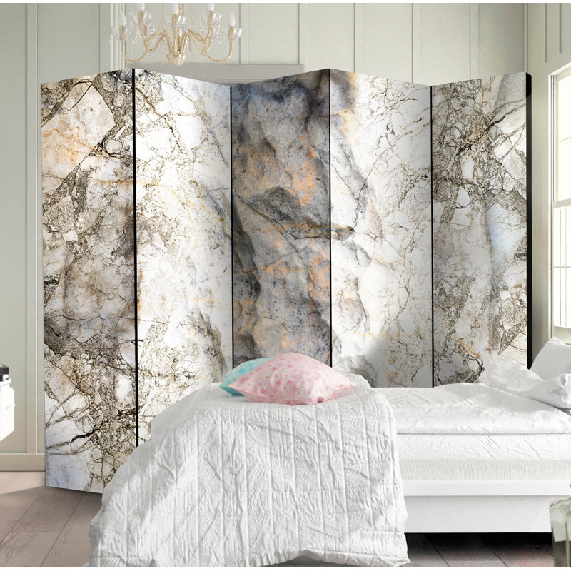 Solid Wood Folding Room Divider, 5
