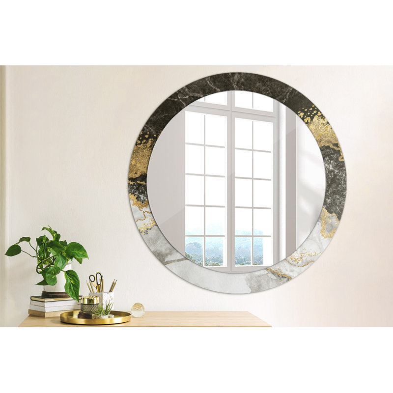 Huldar Glass Flat Wall Mirror, 80cm H x 80cm W