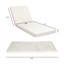 / Coussin de repos lombaire méridienne - Eau, 27,75 l x 74,61 P 3,93 H, crème, rembourrage extérieur rembourré de mousse