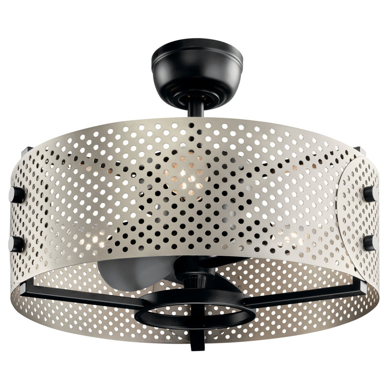 Eyrie 13'' Ceiling Fan, Satin Black