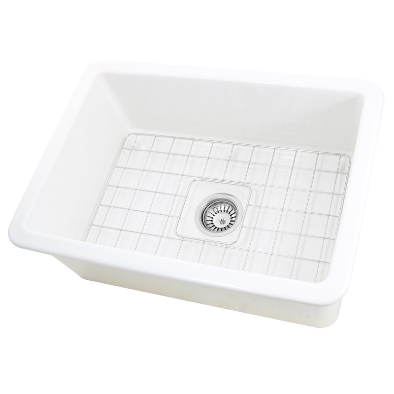 Cape 27'' L Undermount Single Bowl Fireclay Kitchen Sink