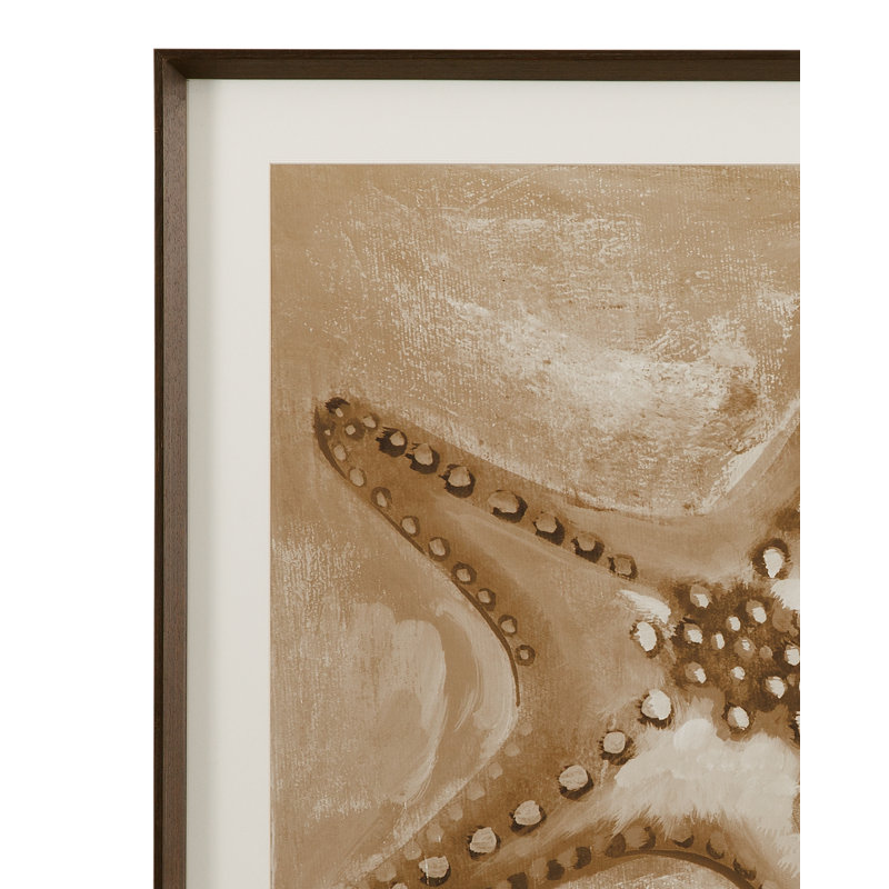 Neutral Starfish Framed Print