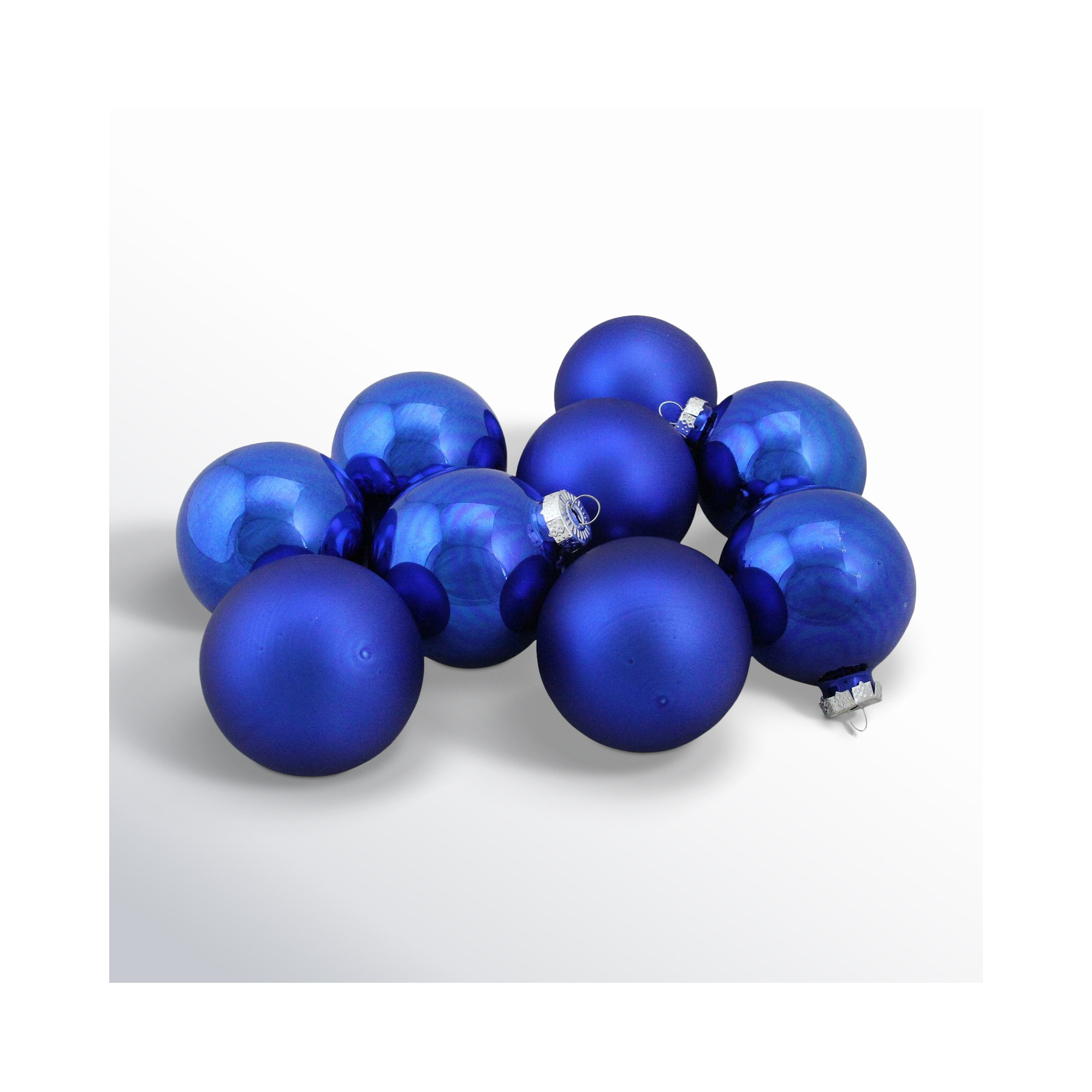 Glass Christmas Ball Ornament, Blue