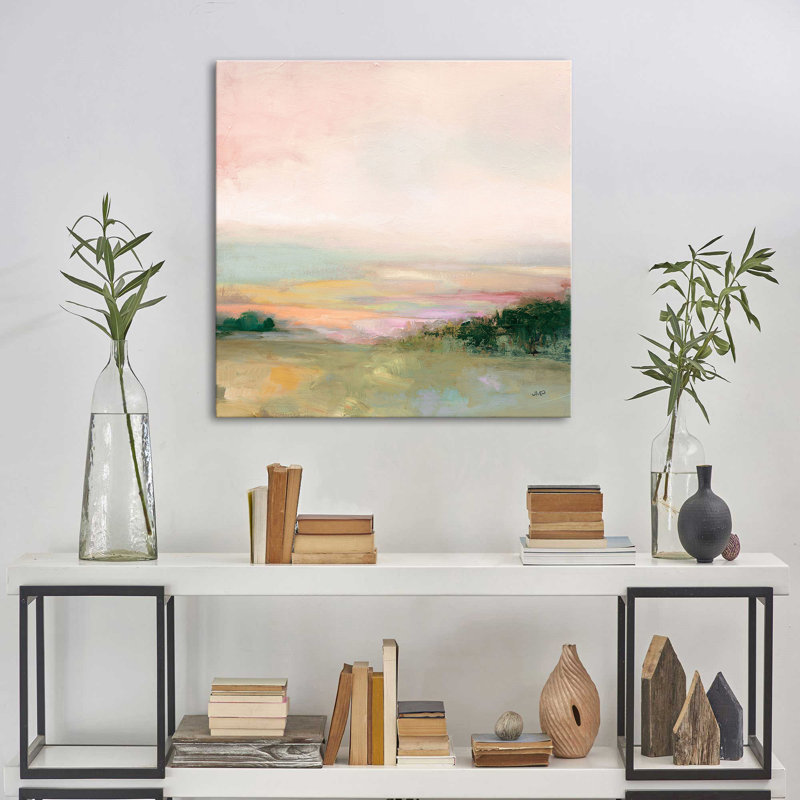 «Dark Glowing Valley» par Julia Purinton, reproduction sur toile, H 18 po x l 18 po
