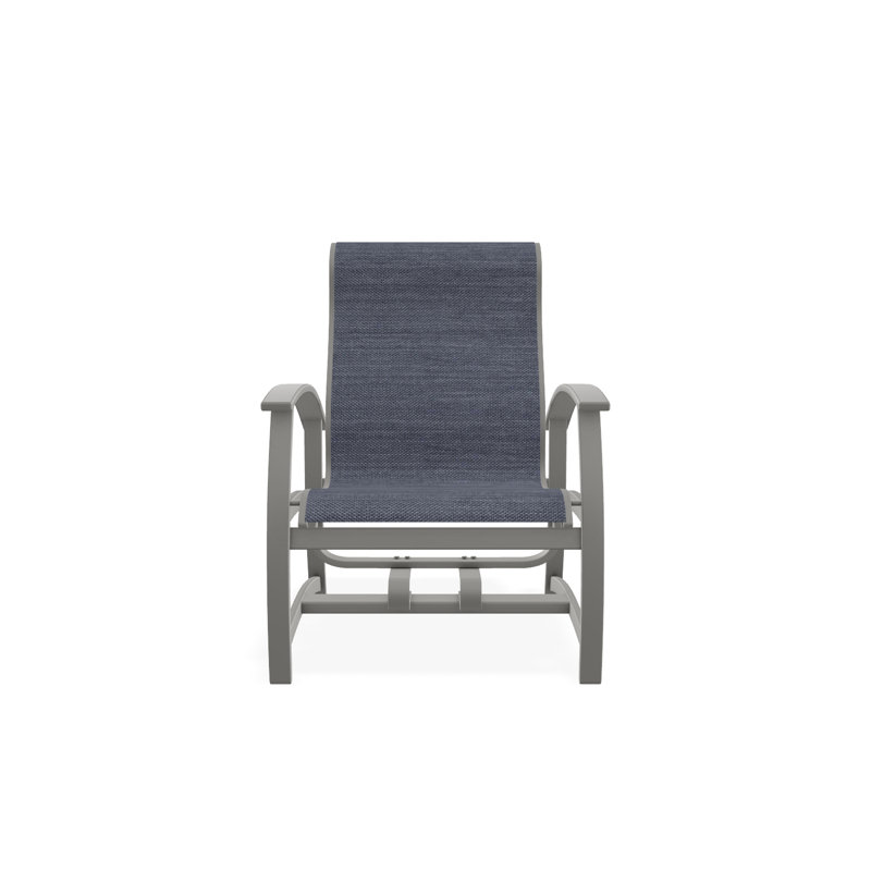 Belle Isle Outdoor Lounge Chair, Snow, White 6D Sunbrella®