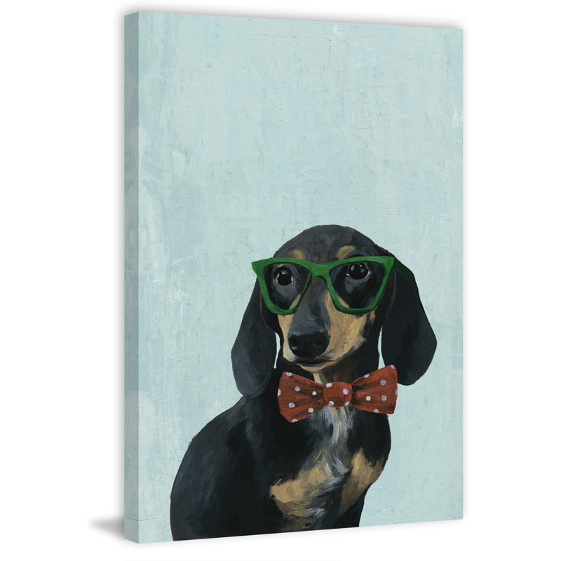 «Nerdy Dog», reproduction sur toile tendue, H 36 po x l 24 po x P 1,5 po