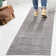 Rectangle Berthena Solid Color Machine Woven Polyester Area Rug in Light Gray