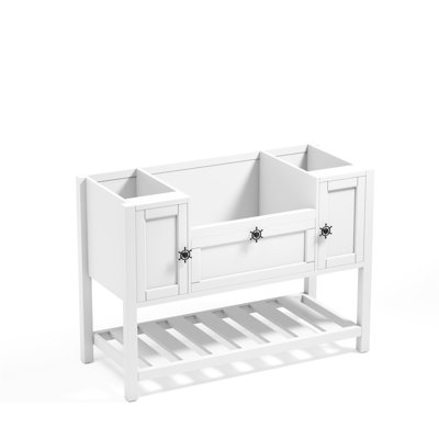 【Lavabo non inclus, seulement meuble-lavabo】 Meuble-lavabo en bois massif sans comptoir 47 po X P 20 po P 33,6 po H