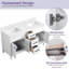 Base de meuble-lavabo double 60 po Mirren