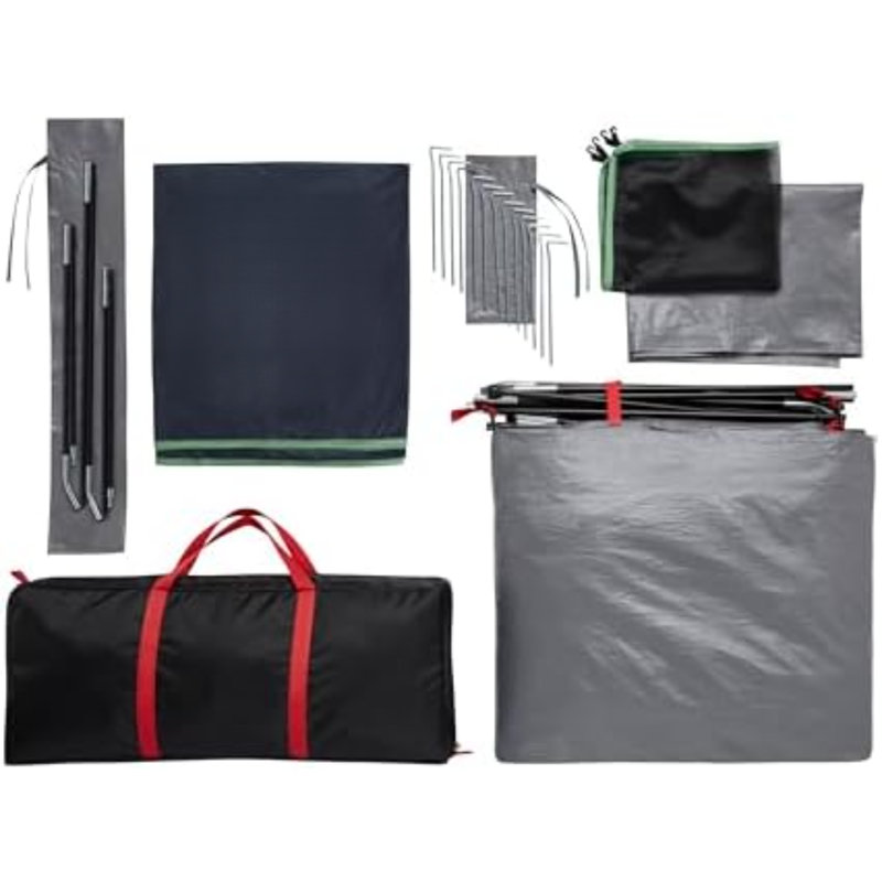 Camping Tent with 5 Minute Setup, 2/4/6/8 Person Weatherproof Tent with Rainfly & Carry Bag, 20% More Headroom Than Traditional Canopies