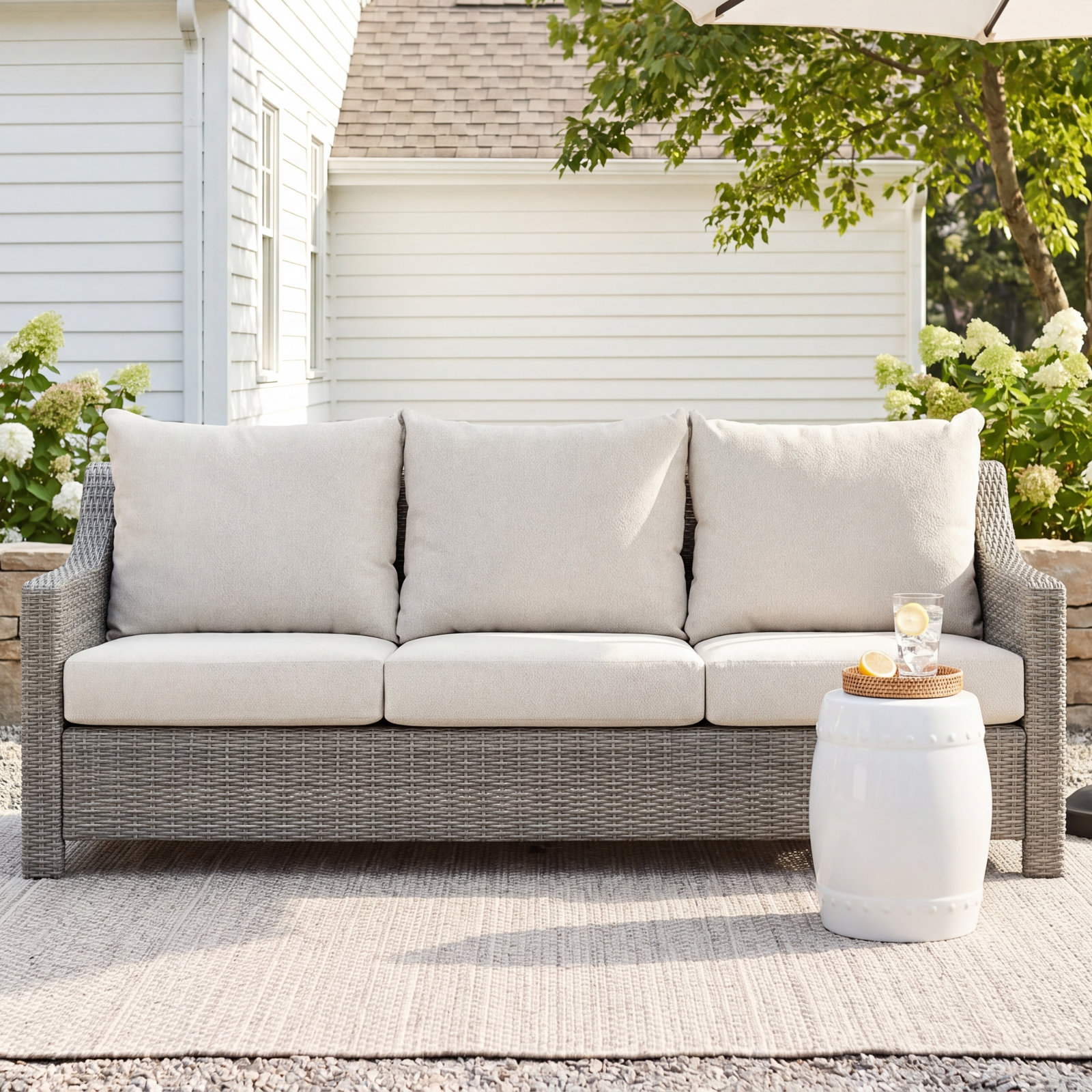 Ramblewood 23" Seat and Back Cushion, Ivory