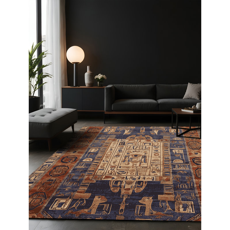 Tapis brun soyeux et moelleux, Carré 4 pi