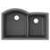 Elkay Quartz Classic 33" x 22" x 10" Double Bowl Undermount Sink with Aqua Divide, Graphite
