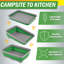 Bac de lavage pliable multiusage - Lavabo portable / bac à vaisselle / seau à glace avec capacité de 7,27 L-1165862805