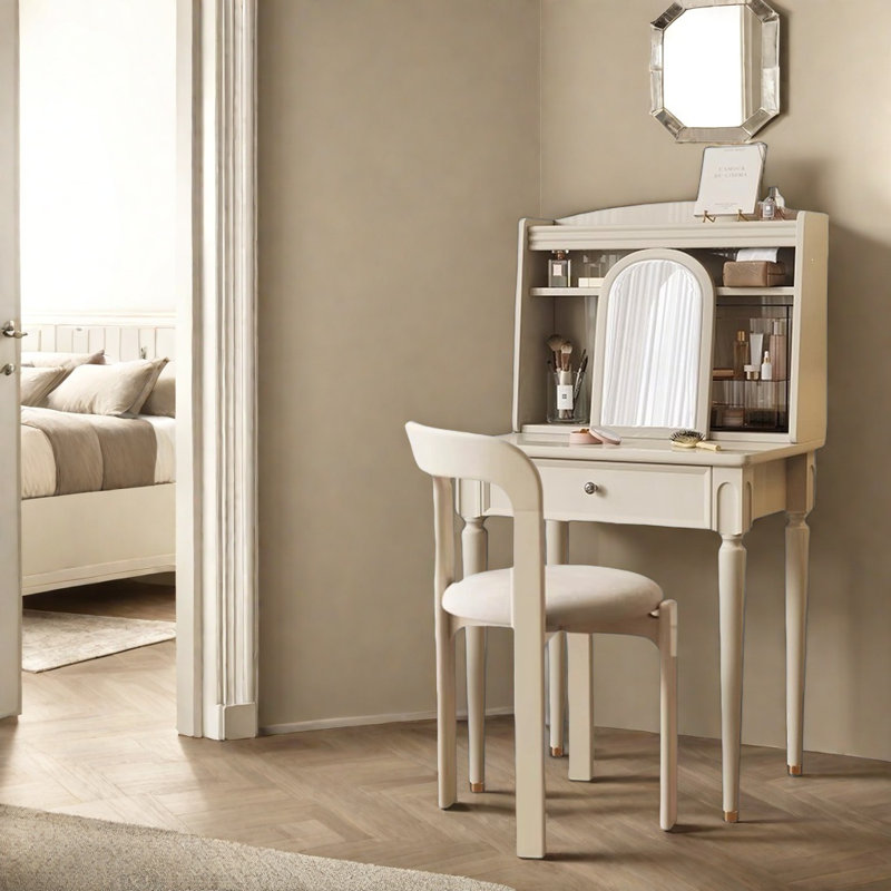 Modern Small Simple White Dressing Table