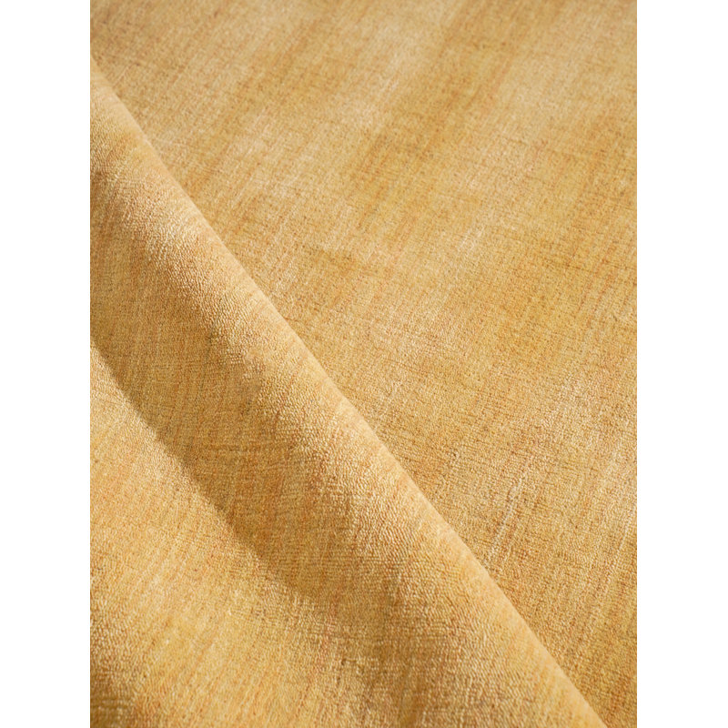 Tapis écologiques en laine nouée à la main de style tissé à la main Manns, Doré, Rectangulaire 3 pi x 5 pi