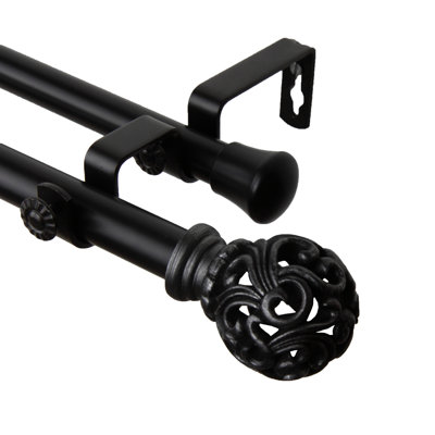 Adora Steel Adjustable Double Curtain Rod