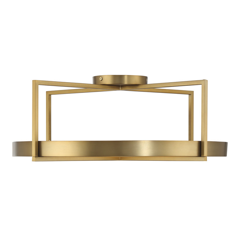 Rosmarin Alabaster LED Semi Flush Mount