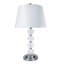 Ensemble de lampes standard argenté 11" Temples