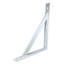 Support mural en métal blanc pour tablettes