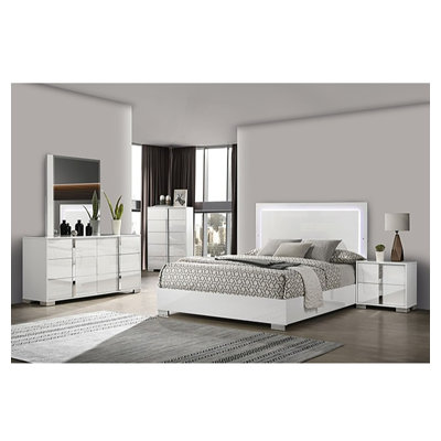 Commode 6 tiroirs avec miroir Warddy