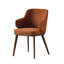 Foyer Upholstered Armchair with Wooden Base-506373487-506373472