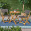 Rolston 26" W Solid Wood and Wicker 3-Piece Folding Bistro Set-976012844