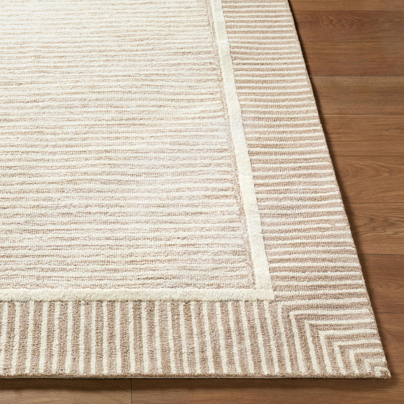 Tapis d'intérieur fait à la main Fegley, Rectangulaire 8 pi x 10 pi