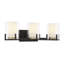 Éclairage pour salle de bain 3 lumières Savon House Eaton en noir mat avec accents laiton chaud-2107429547-2107429549
