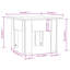 Coffee Table 55x55x42 cm Engineered Wood-302427094