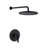 12 Inch Rain Shower System with NPT 1/2" Solid Brass Valve - Single Handle Wall Mount Shower Faucet-126704888