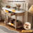 Retro Corner-curved Console Table-632161176