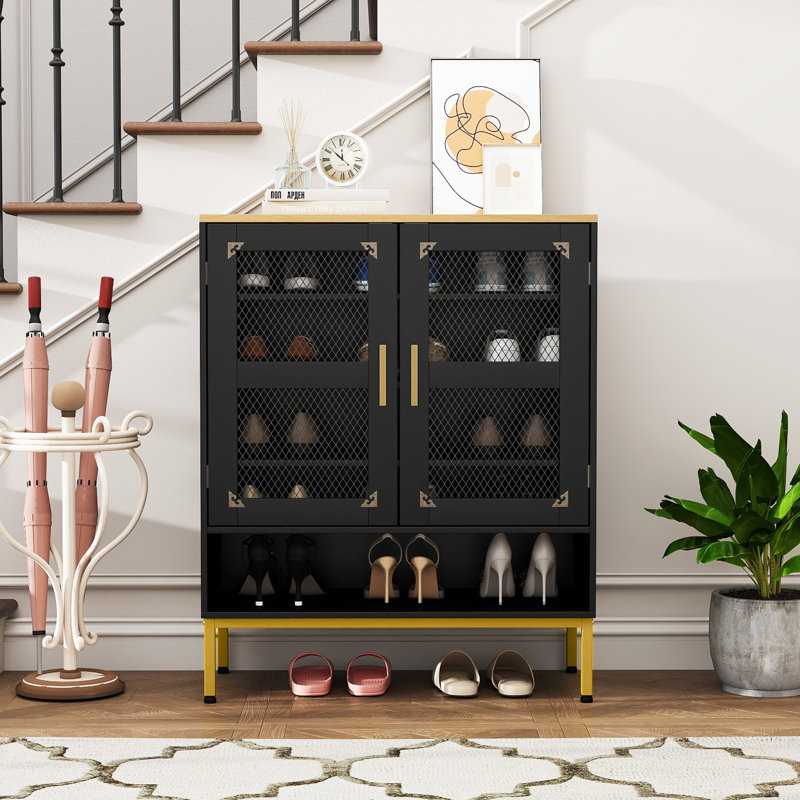 15 Pair Shoe Storage, Black