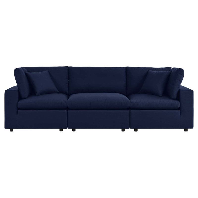 Modway Commix Sunbrella Outdoor Patio Sofa, Canvas Navy Sunbrella® Canvas