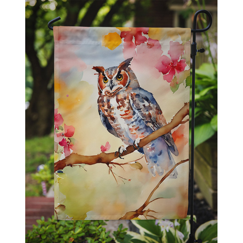 Drapeau de jardin chouette screech oriental_DAC3219