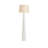Paine 59" Textured Resin Floor Lamp with Linen Drum Shade, Modern Decorative Standing Lamp