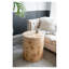 Table de bout cylindrique Burl