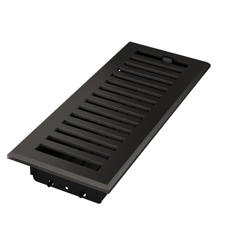 Registre de plancher en métal, H 1,25 po x L 12 po x l 4 po