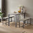 Latea Dining Set Dining Table Set Bar Table with 2 Dining Benches Kitchen Table Counter with Chairs-326761427-326761452-271958744