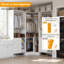 Unité de rangement réglable pour garde-robe modulaire