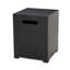 Support de réservoir multifonction en fer pouvant servir de table d'appoint. Cadre en acier thermolaqué gris foncé. Aucun assemblage requis. Dimensions : 15,54 cm (L) x 20,22 cm (P). Parfait pour embellir votre espace extérieur. Finition décorative améliorée.