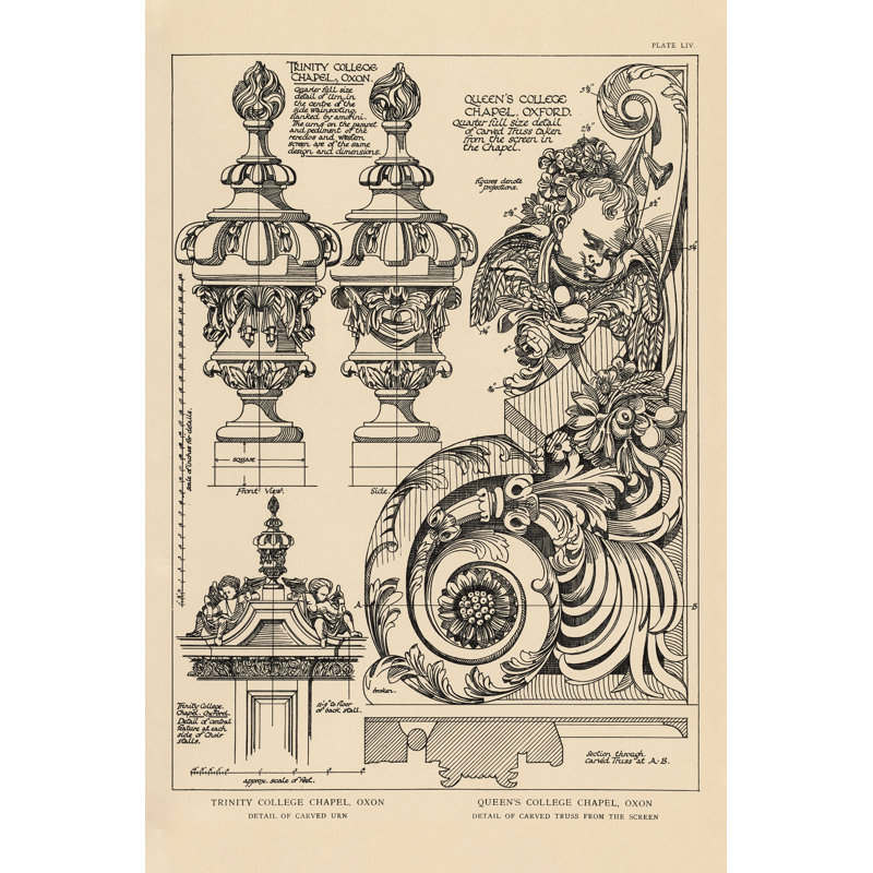 English Renaissance II, H 18 po x l 12 po x P 1,25 po, Non, Toile tendue